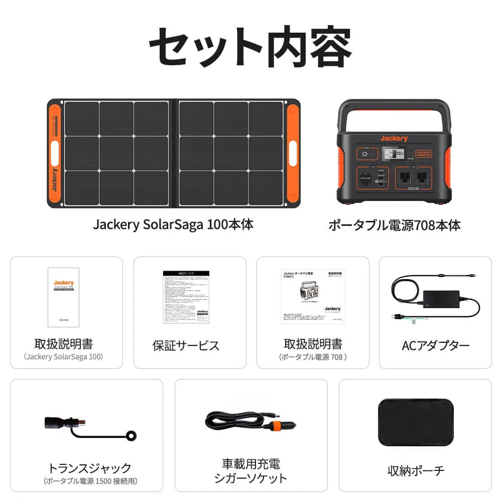 Jackery Solar Generator 708 Portable Power Station Solar Panel Kit