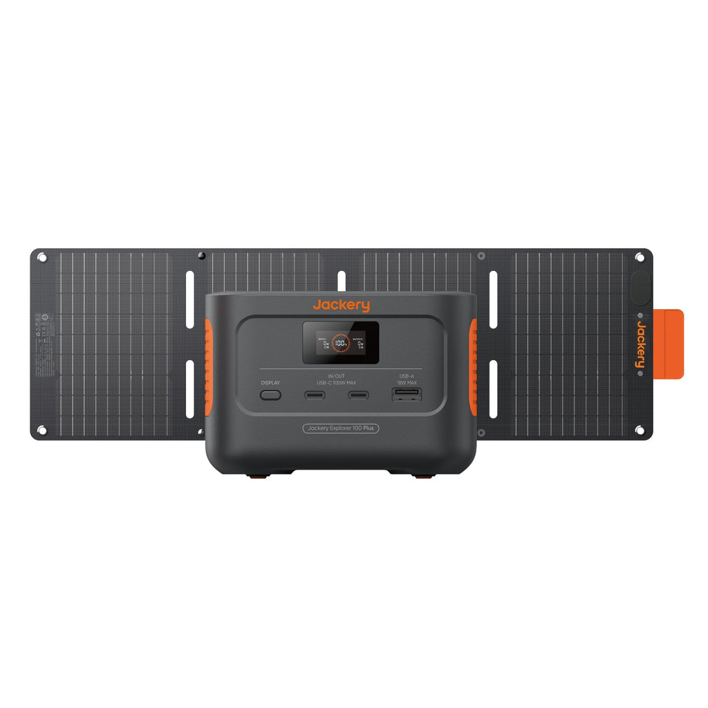 Jackery Solar Generator 100 Plus 40 Mini Portable Power Station Solar Panel
