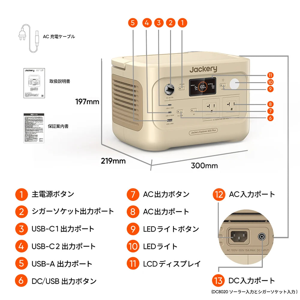 Jackery Solar Generator 600 Plus 100W Portable Power Station Solar Panel (Sand Gold)