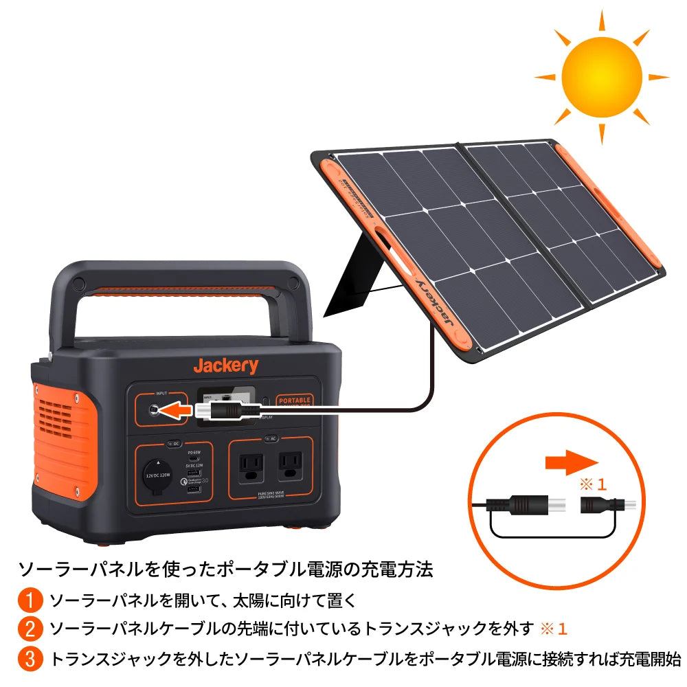 Jackery Solar Generator 708 Portable Power Station Solar Panel Kit