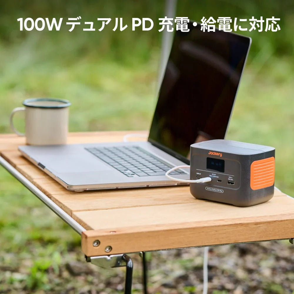 Jackery Solar Generator 100 Plus 40 Mini Portable Power Station Solar Panel