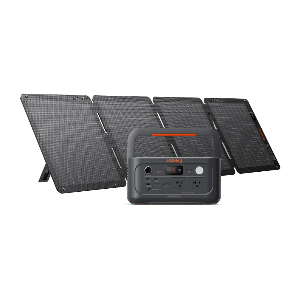 Jackery Solar Generator 500 New 100W Portable Power Station Solar Panel