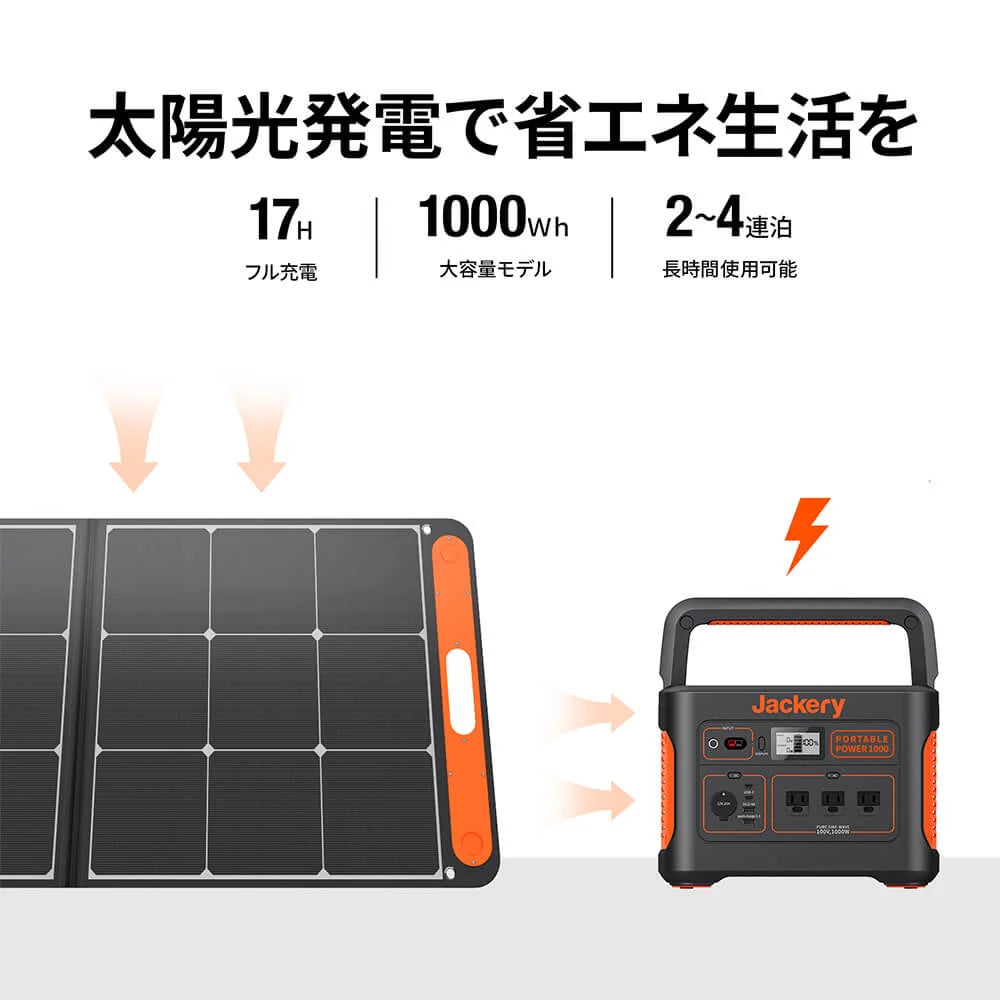 Jackery Solar Generator 1000 Portable Power Station Solar Panel Kit