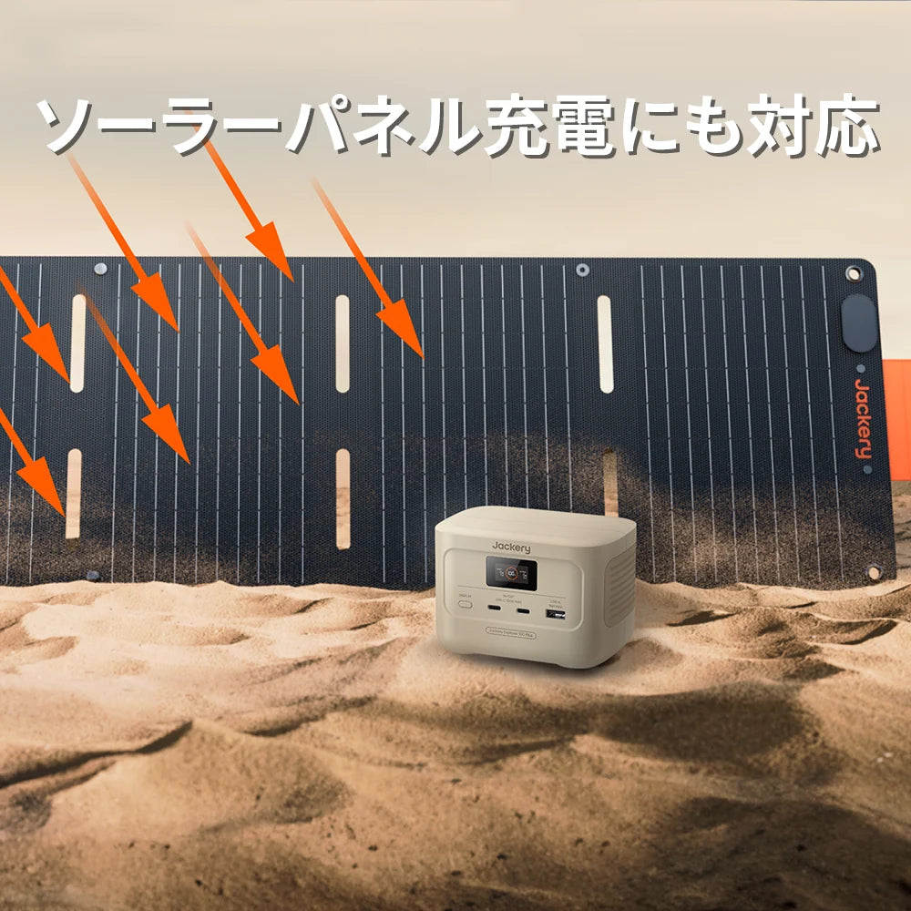 Jackery Solar Generator 100 Plus (Sand Gold) 40 Mini Portable Power Station Solar Panel