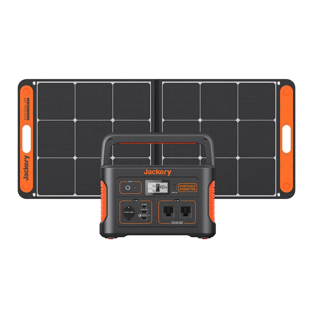 Jackery Solar Generator 708 Portable Power Station Solar Panel Kit