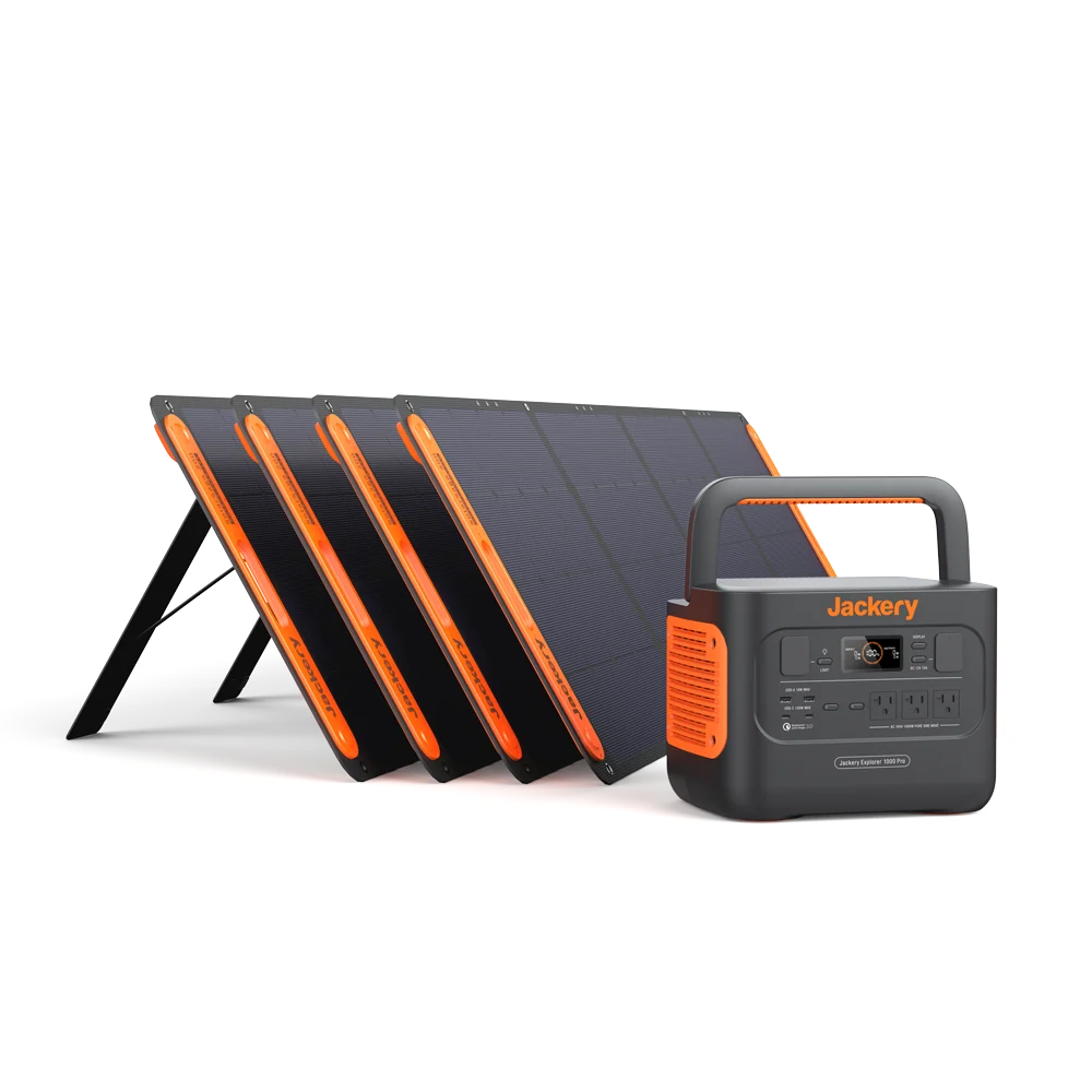 Jackery Solar Generator 1000 Pro 200W Portable Power Station Solar Panel Kit