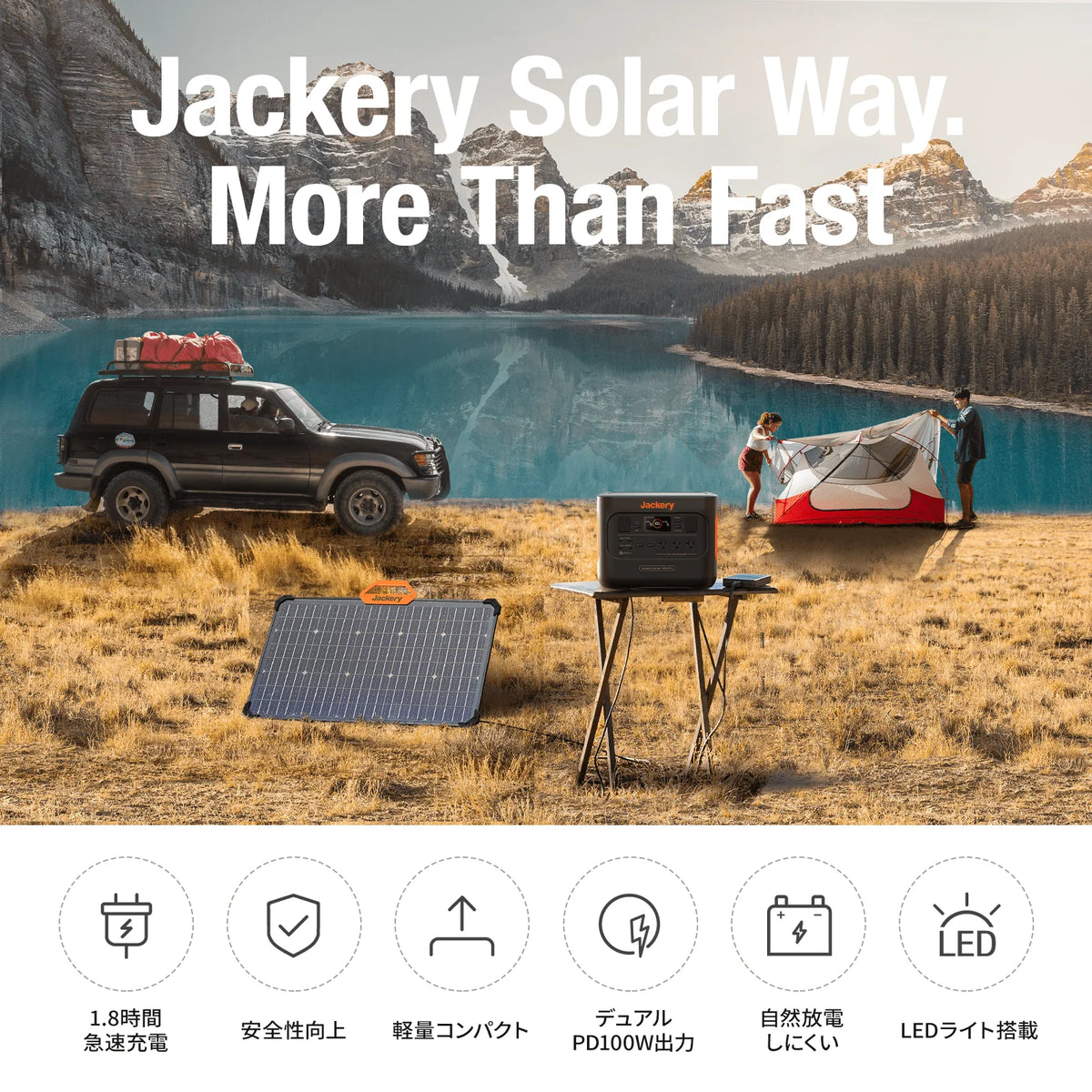 [While Supplies Last] Jackery Solar Generator 1000 Pro 80W Portable Power Station Solar Panel Kit