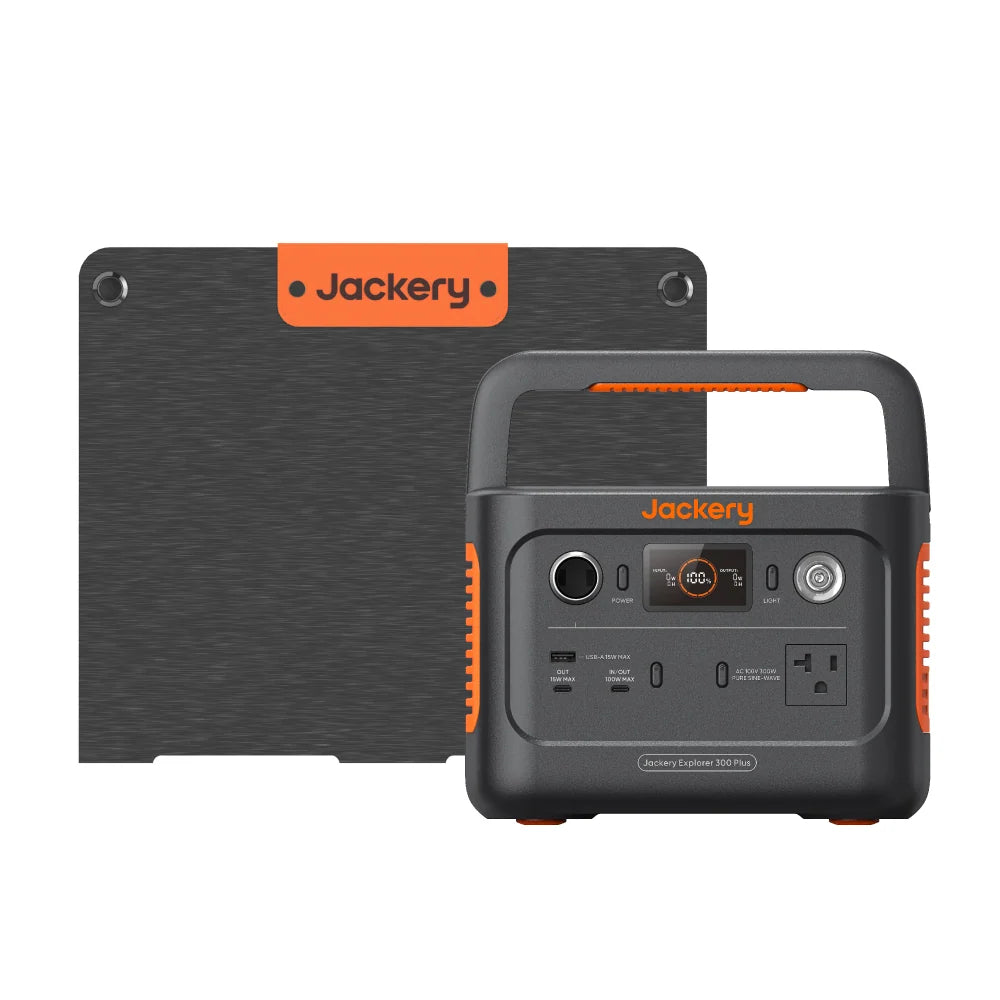 Jackery Solar Generator 300 Plus 40W Mini Portable Power Station Solar Panel