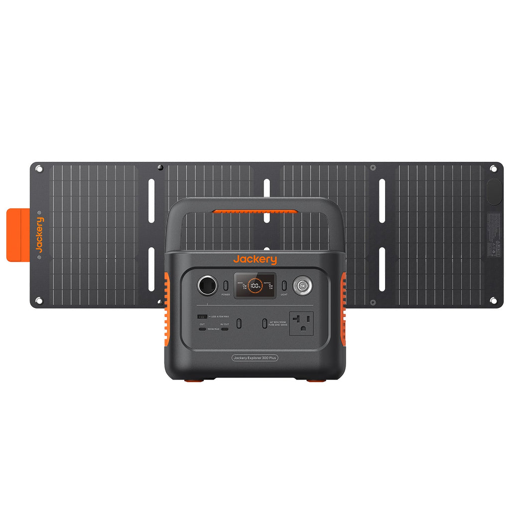 Jackery Solar Generator 300 Plus 40W Mini Portable Power Station Solar Panel