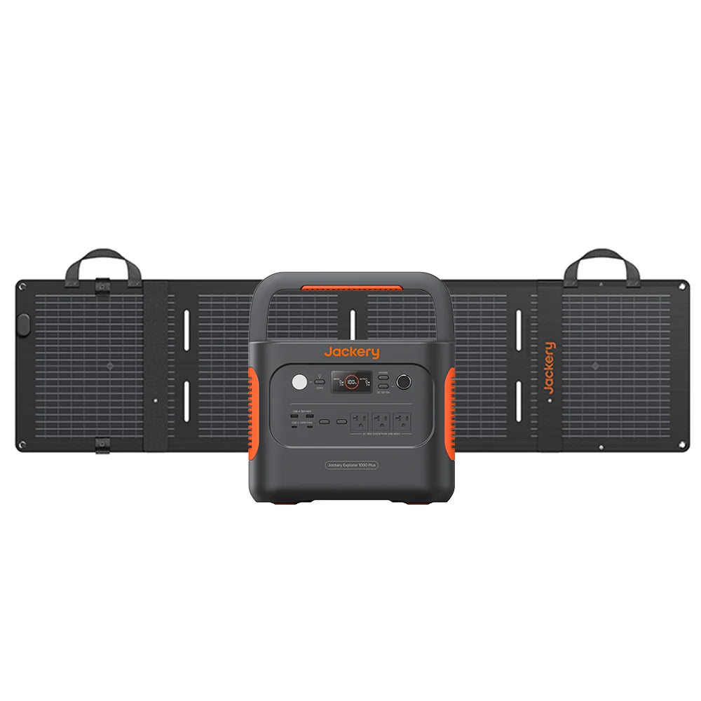 Jackery Solar Generator 1000 Plus 100 Mini Portable Power Station Solar Panel Kit