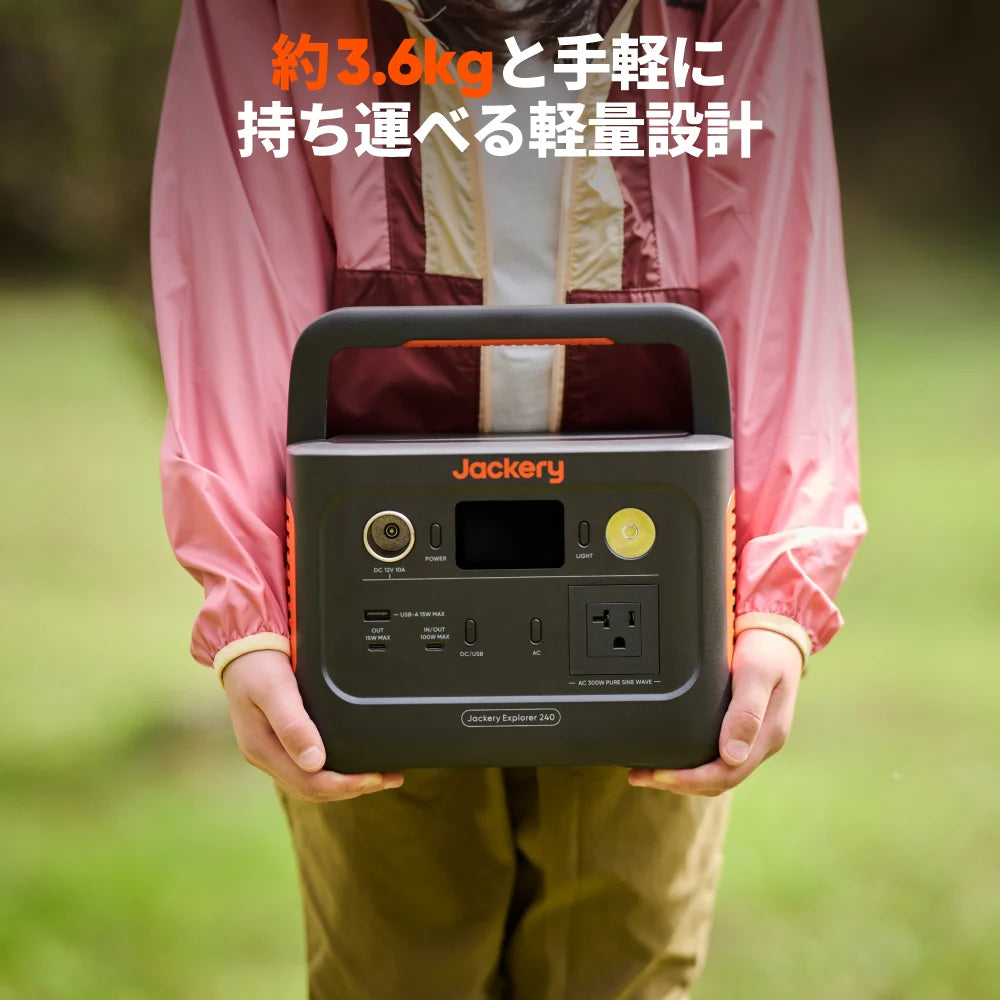 Jackery Solar Generator 240 New 100W Portable Power Station Solar Panel