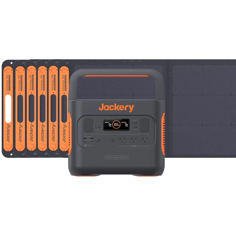 Jackery Solar Generator 2000 Pro Portable Power Station Solar Panel Kit