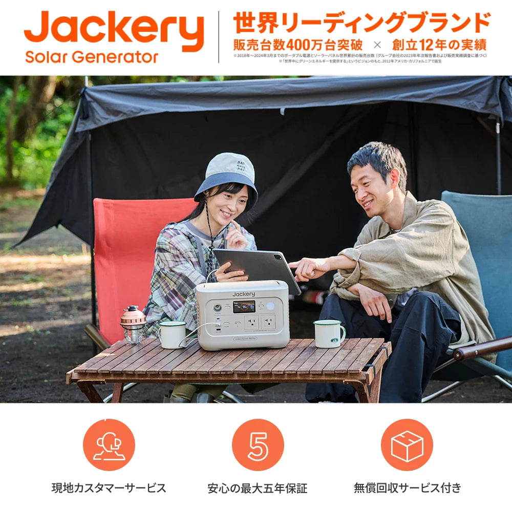 Jackery Solar Generator 600 Plus 100W Portable Power Station Solar Panel (Sand Gold)