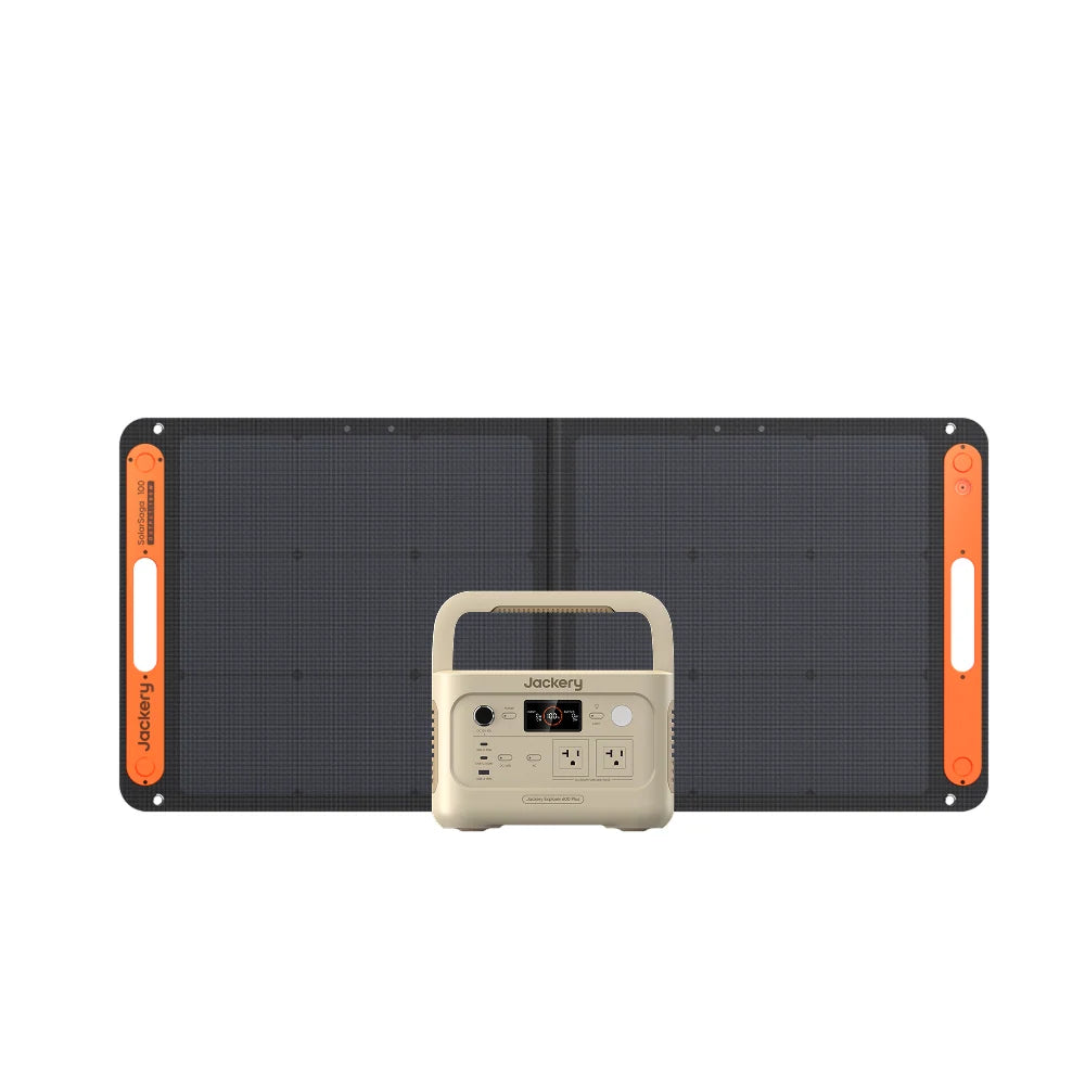 Jackery Solar Generator 600 Plus 100W Portable Power Station Solar Panel Kit