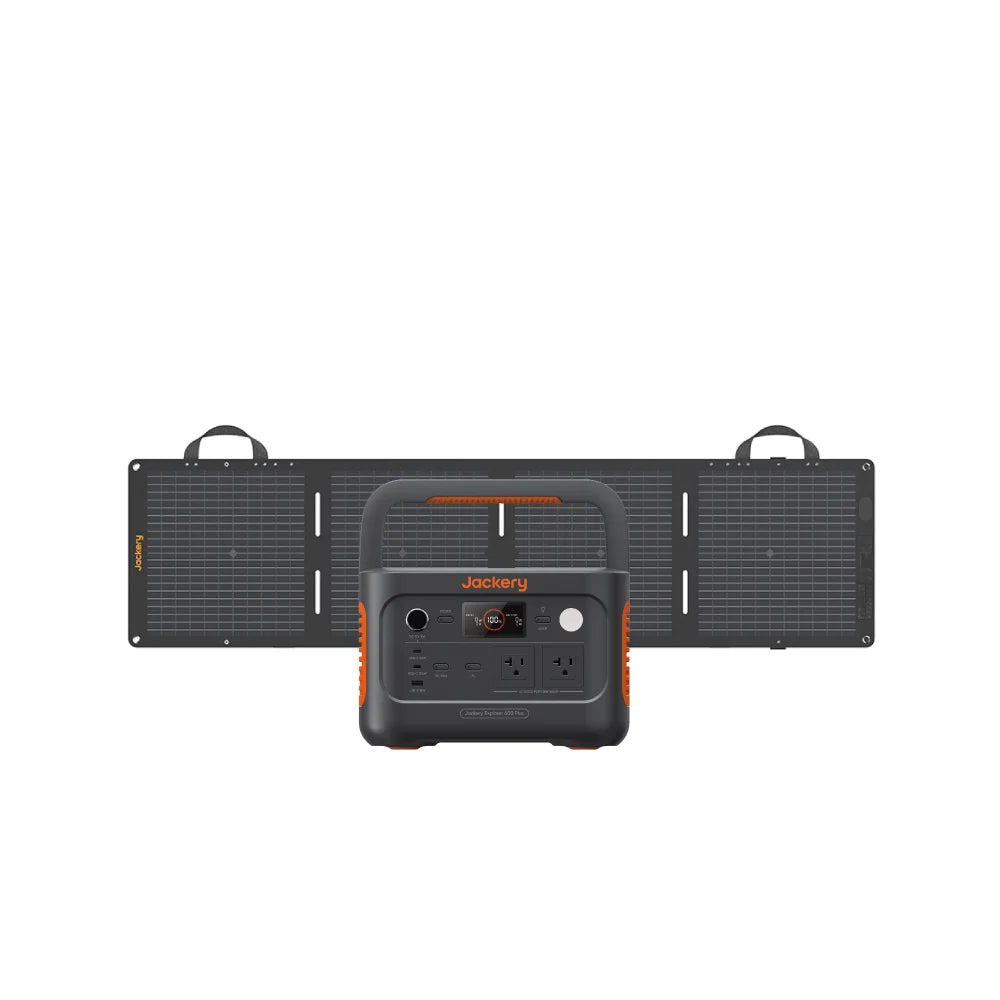 Jackery Solar Generator 600 Plus 100 Mini Portable Power Station Solar Panel Kit