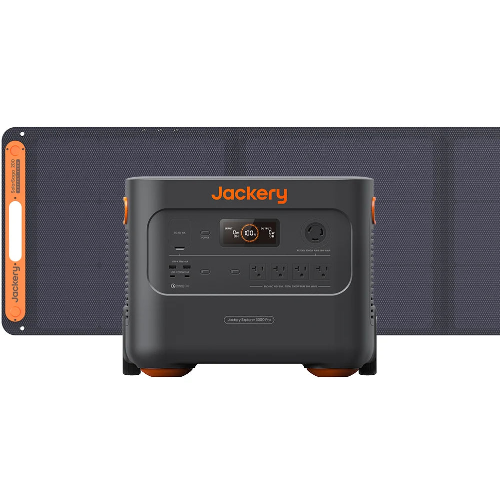 Jackery Solar Generator 3000 Pro Portable Power Station Solar Panel Kit