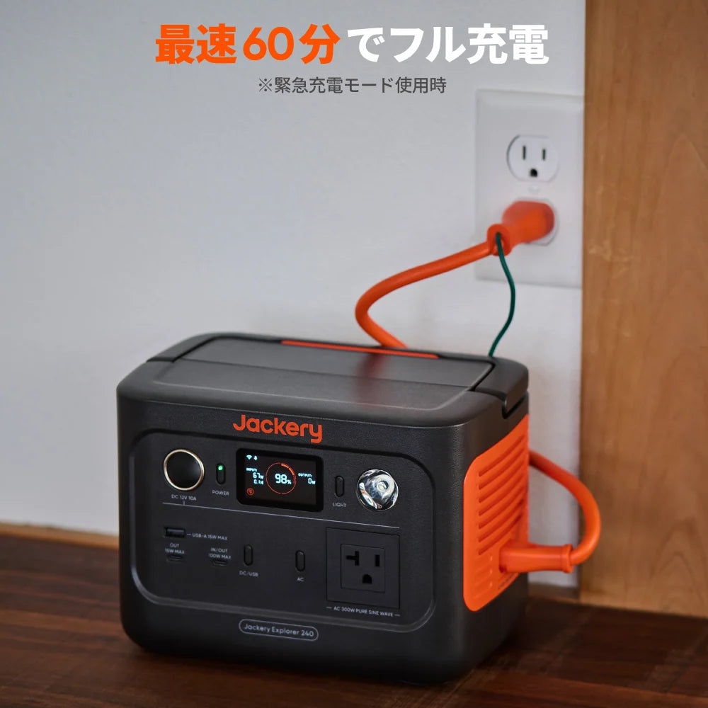 Jackery Solar Generator 240 New 100W Portable Power Station Solar Panel