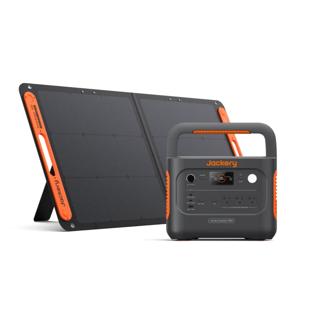 Jackery Solar Generator 1000 New 100W Portable Power Station Solar Panel