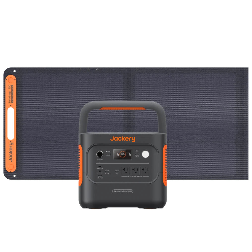 Jackery Solar Generator 2000 New Portable Power Station Kit