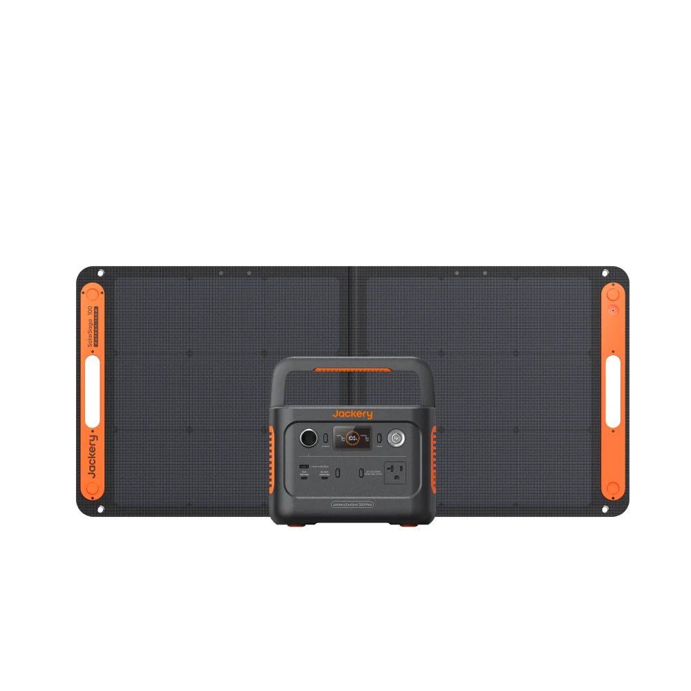 Jackery Solar Generator 300 Plus 100W Portable Power Station Solar Panel Kit