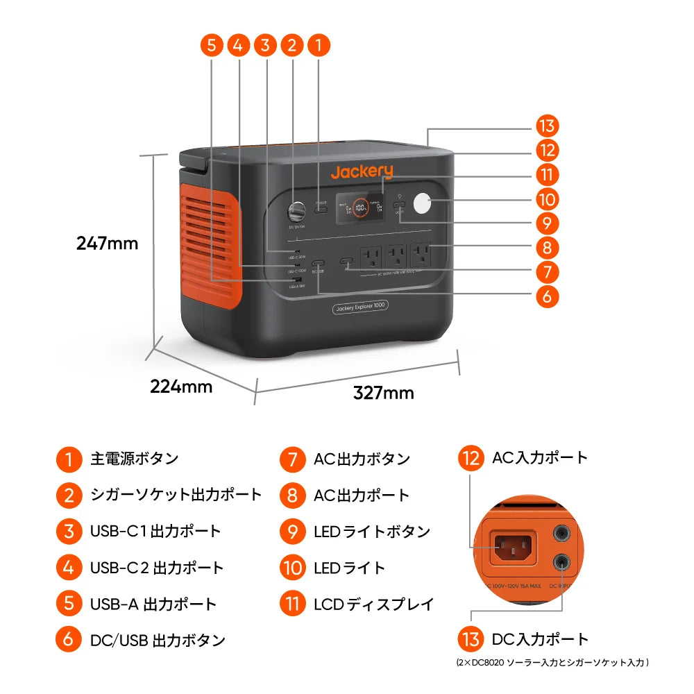 Jackery Portable Power Station 1000 New